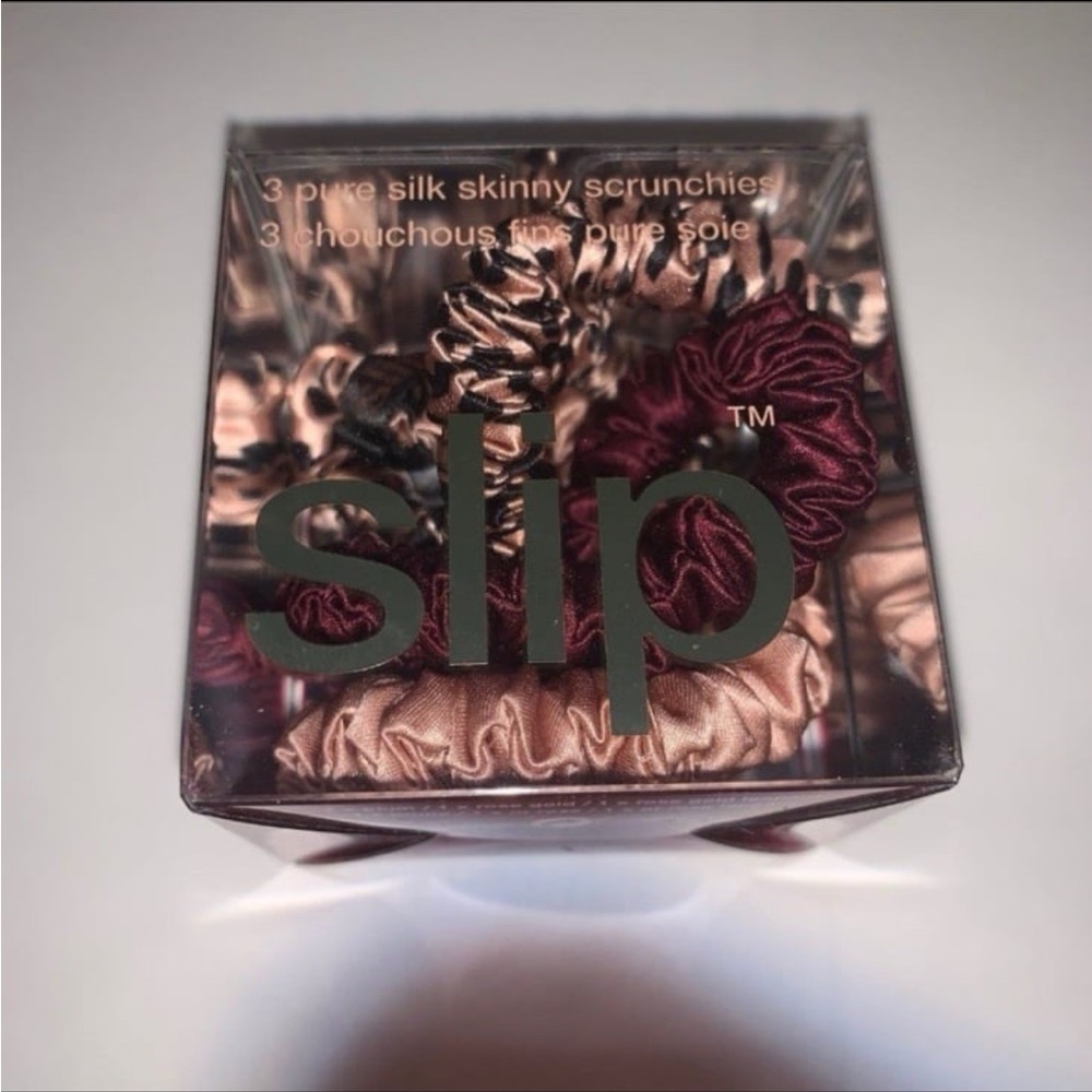 slip silk skinny scrunchies